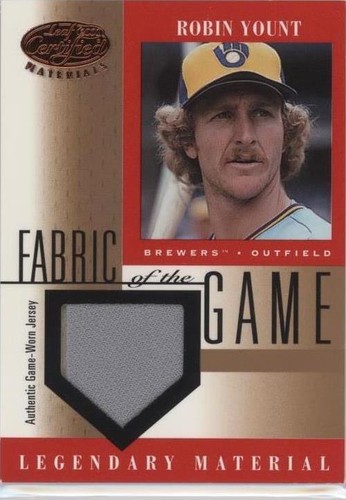 2001 Leaf Certified Materials - Robin Yount #FG-35