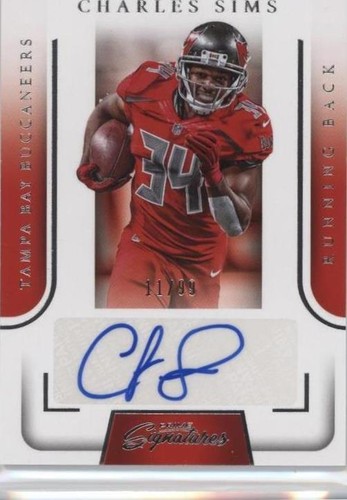 2016 Panini Prime Signatures Charles Sims #PS-CS