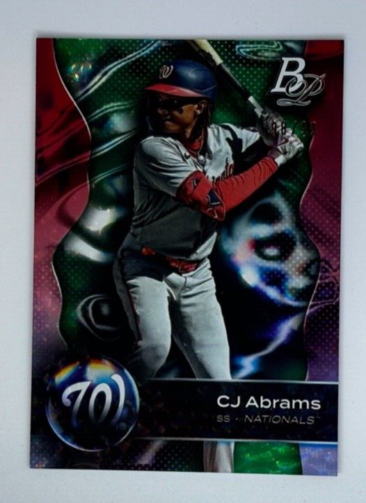 99枚限定 CJ ABRAMS Stadium club CJアブラムス C.J. ABRAMS 98/99 2023 BOWMAN PLATINUM GREEN ICE WASHINGTON