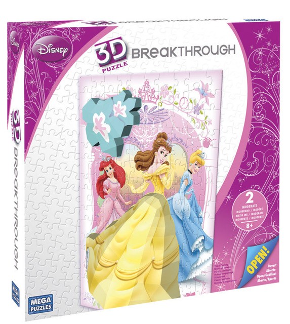 Jigsaw Puzzle 3D Disney Breakthrough Princesses 200 Parts High Quality