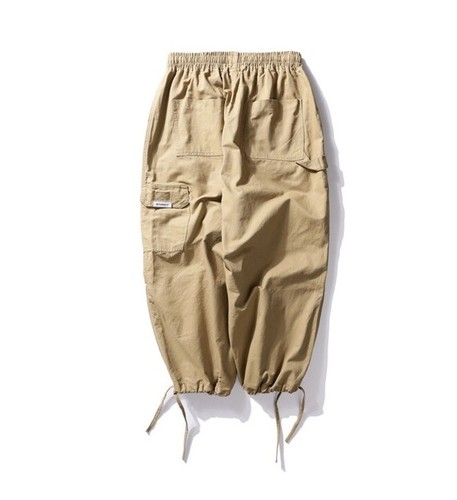 Men's Cotton Cargo Harem Pants Military Camping Work Army Trousers Elastic waist | eBay