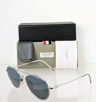 Pre-owned Dita Brand Authentic Thom Browne Sunglasses Tbs 109-b-t Silver Grey Tb109 Frame In Blue