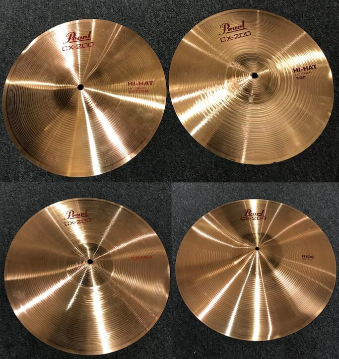 Drumkit Cymbals ‘Pearl’ Full set of 4 Excellent Condition in Hove