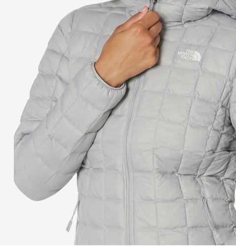 Pre-owned The North Face Thermoball Eco Hoodie - Women's Meld Grey Small