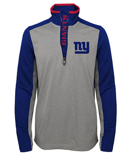 Верхняя одежда NFL Youth (8–20) New York Giants Matrix с молнией 1/4, серый