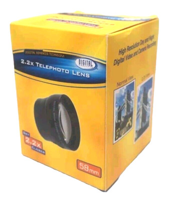  58MM 2.2x Telephoto Zoom Lens for Canon EOS Compatible Photo Cameras Recorders 