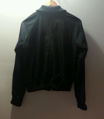 Nike Kid's Black Front Zip Thin Jacket w Zip Pockets - Sz M