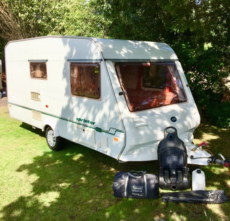 Beautiful 2001 Abi Caravan Awning & Lightweight Cris Registered