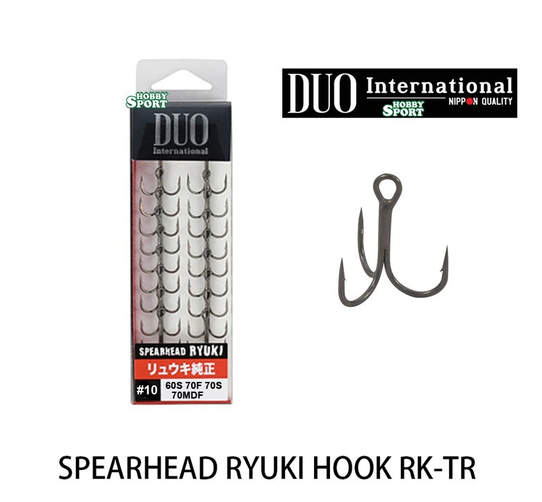 ANCORETTE DUO SPEARHEAD RYUKI  SIZE  10  TREBLE SPINNING TROTA - CONF 20 PZ