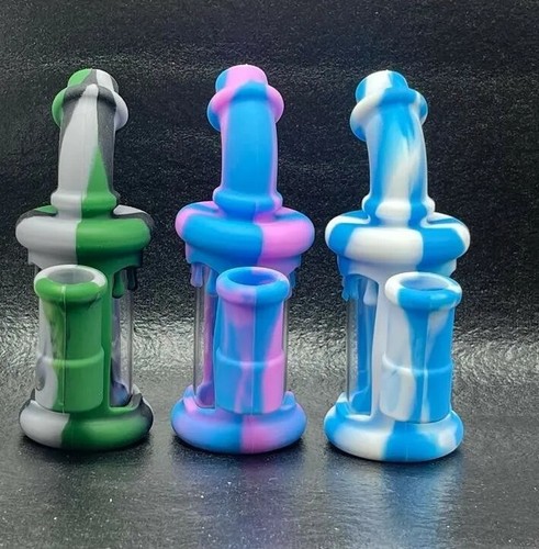 5 Inch MINI Unbreakable Silicone Bong Detachable Water Pipe + SCREENS!