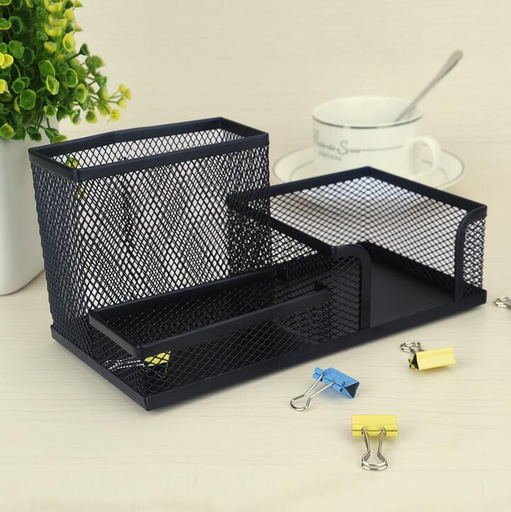 Portapenne 3 Scomparti Porta Penne Penna Metallo Colorato Forato Traforato dfh