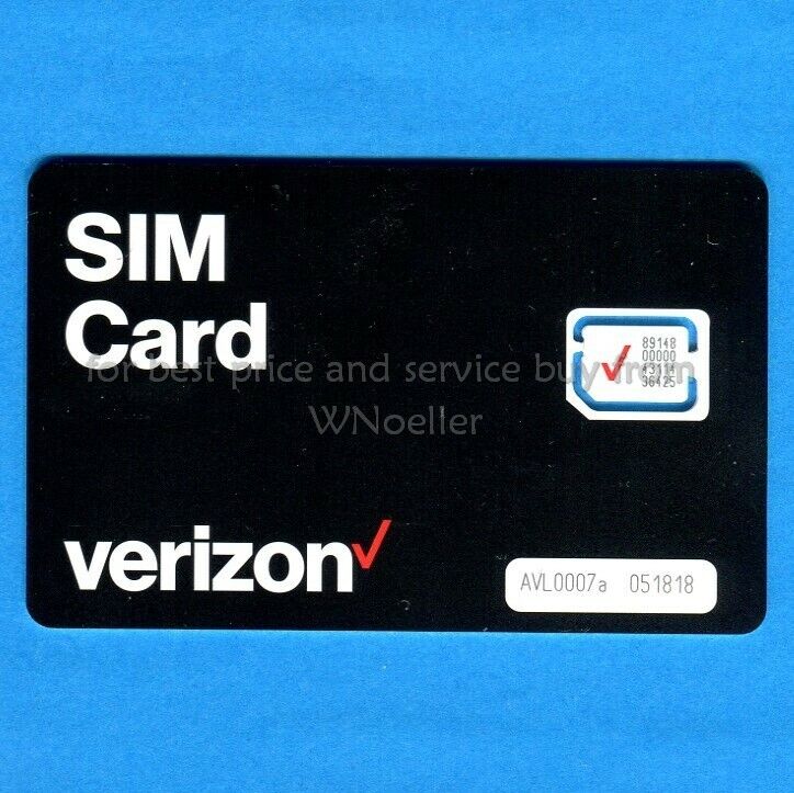 Verizon Nano SIM Card for iPhone 6/6+ 6s/6s+ 7/7+ 8/8+ SE X 