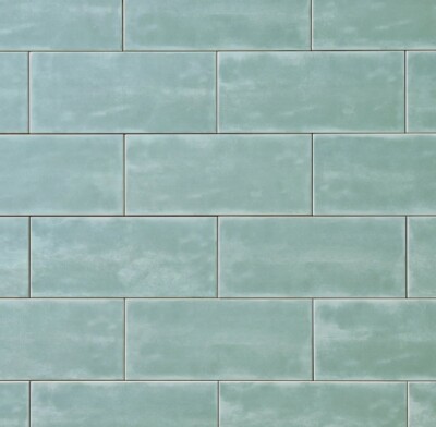 4x10 Aqua Gloss Textured Subway Tile For Shower Walls Or Backsplash 11.25Sf/box