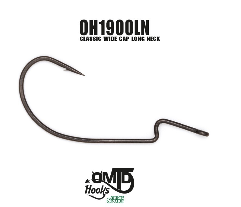 AMI OMTD OH 1900LN WG LONG NECK SIZE 3/0 OFFSET  SPINNING BLACK BASS SPIGOLA