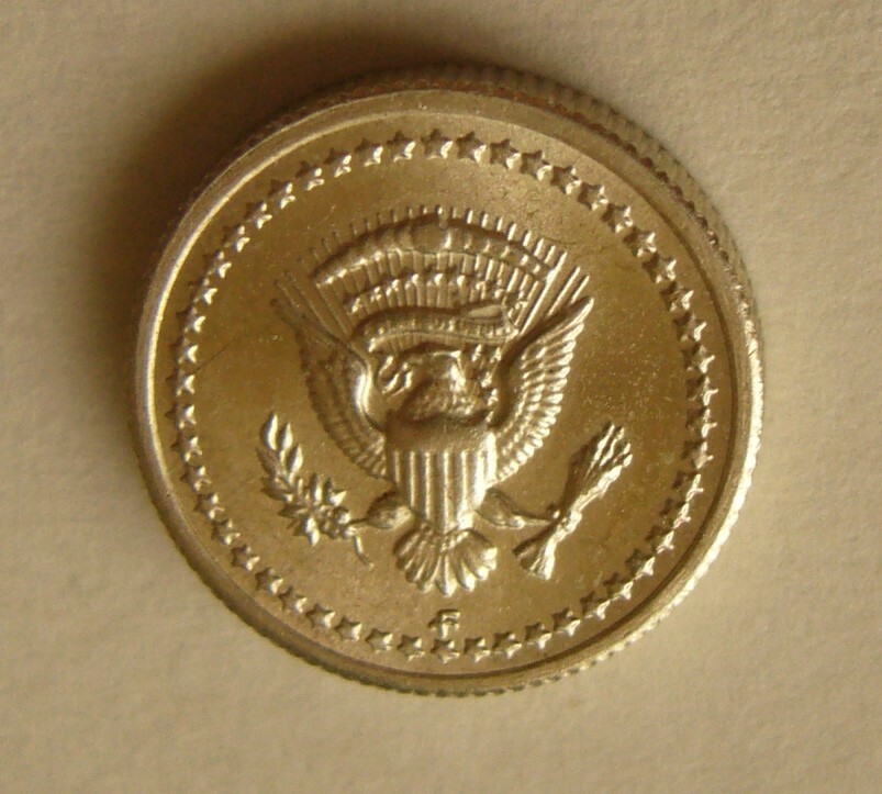 Miniature Silver US Ninth President Willian H Harrison Coin/Token