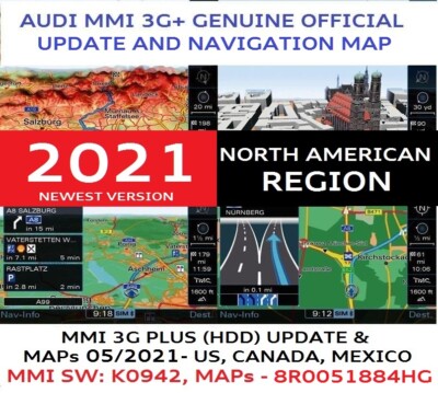 AUDI A6, A7 MMI 3GP, MMI 3G+,(HDD), MMI & NAVI UPDATE 2021 USA, NAR, 8R0060884HG