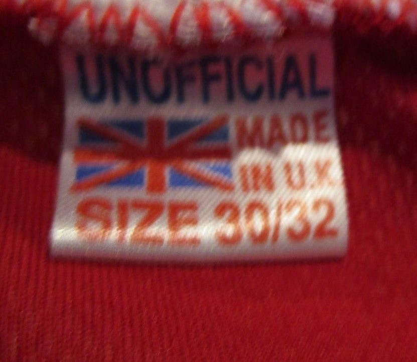 NICE Manchester Super Reds Unofficial Wayne Rooney #8 Jersey Kit Youth sz 30/32