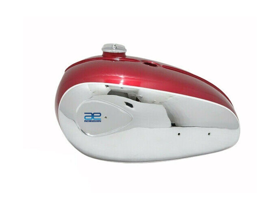 BSA A65 THUNDERBOLT 4 GALLON CHERRY PAINTED CHROME TANK WITH CAP  