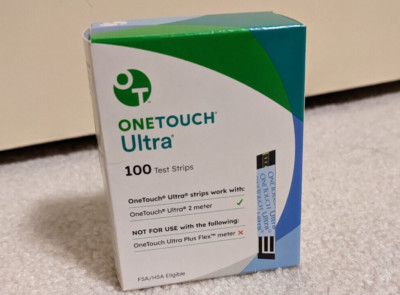 One Touch Ultra Test Strips 100 Count New EXP 2026-03-31