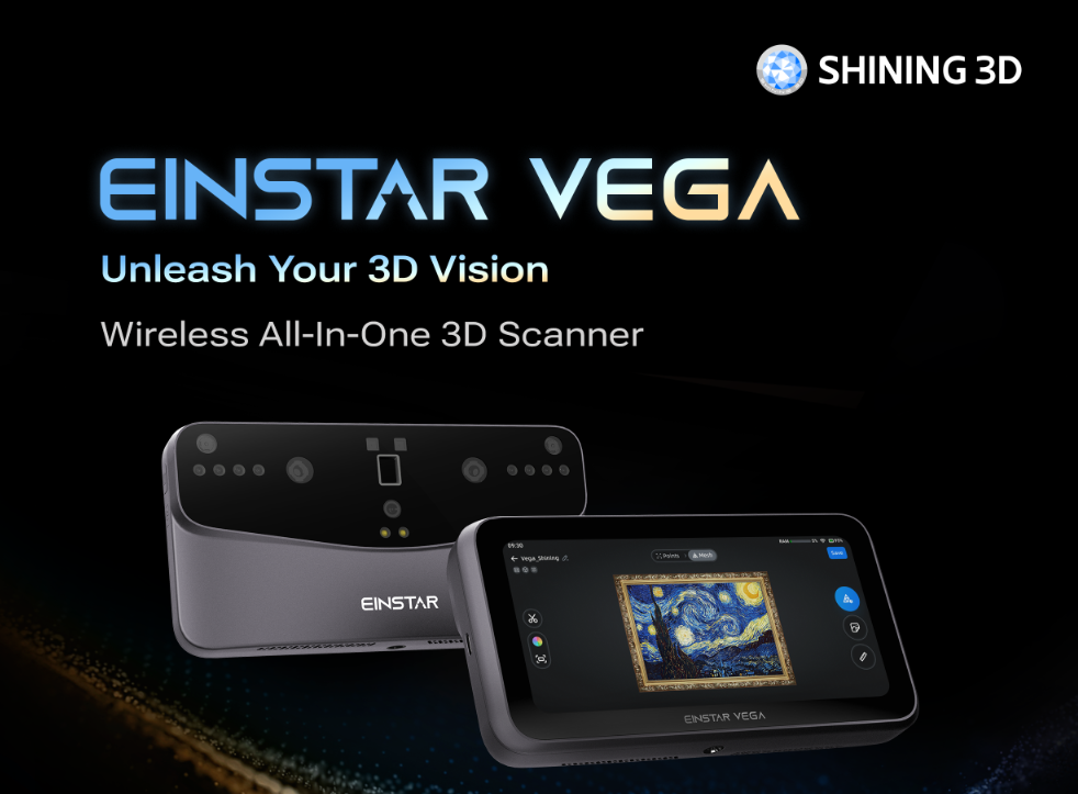 NEW Einstar VEGA 3D Scanner Titanium Gray | Wireless All-In