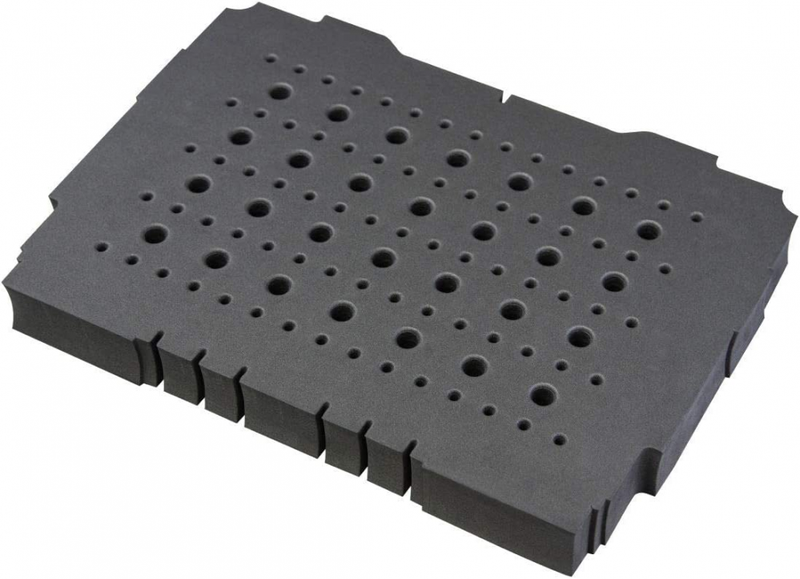 Plastic POWERTEC 71419 Router Bit Storage Tray for Festool Systainer SYS 1 Black