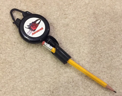 Rare JONSERED Chain Saw Retractable Pencil Holder