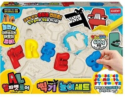 Express] Alphabet Lore Sand Stamping Play Set Baby Kids English Learning Academy