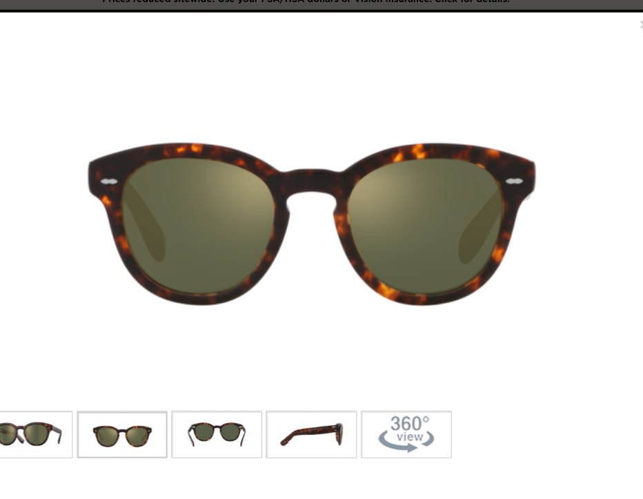 Pre-owned Oliver Peoples Cary Grant Sun 48mm Sable Tortoise Msrp$542 Chris Hemsworth's Fav In Gray