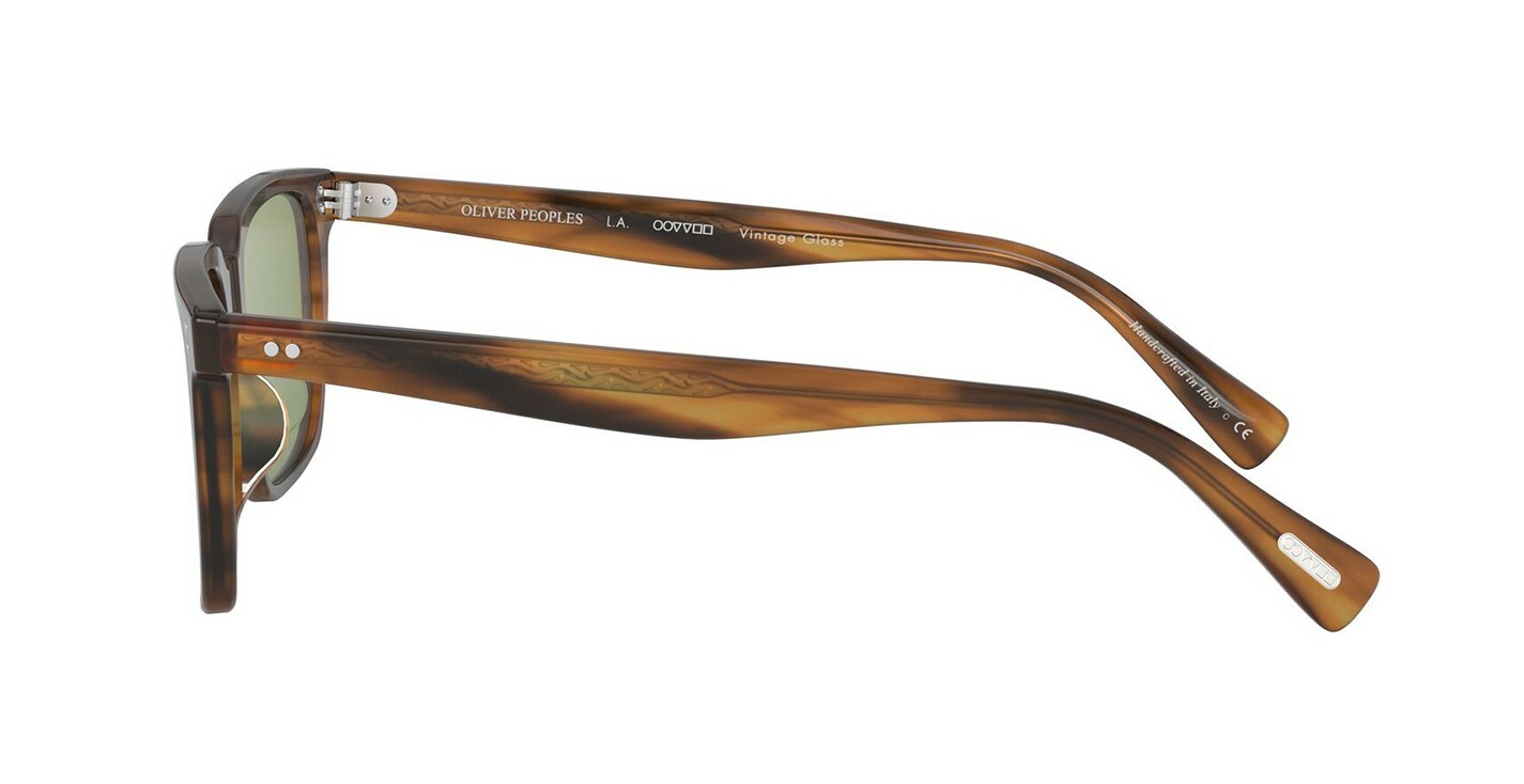 Pre-owned Oliver Peoples Lachman Sun Ov 5419su Bark/g-15 Polarized (1677/p1) Sunglasses In Green