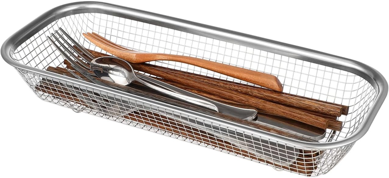 Silverware Basket 12.58 Inch for Dishwasher Sink Utensil Tray