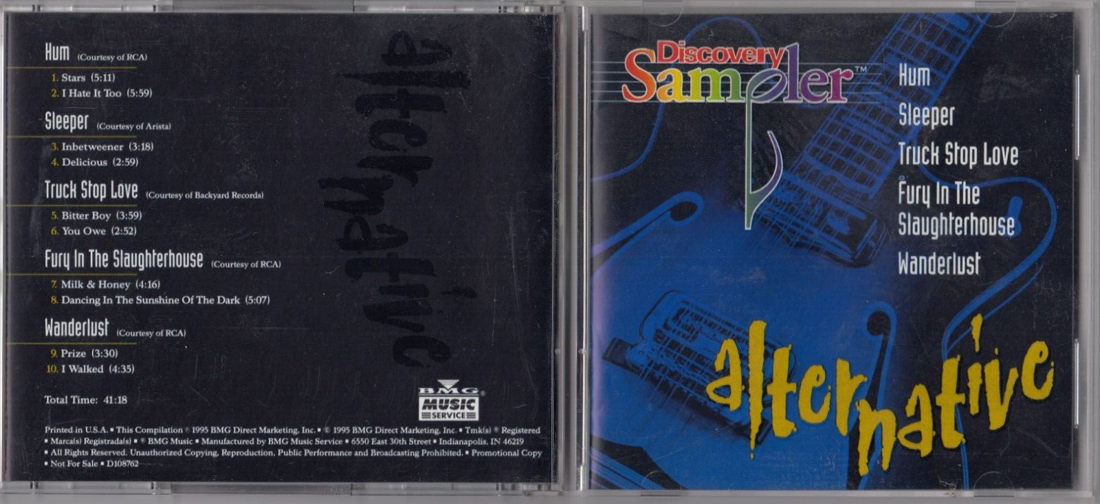 Discovery Sampler - Alternative Volume One CD 1995 BMG ROCK
