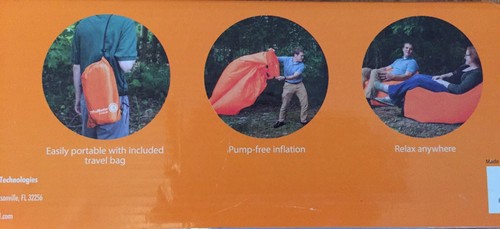 WindRester Self-Inflating Chair Camp Comfort Outdoor inflatable Lounger Rest