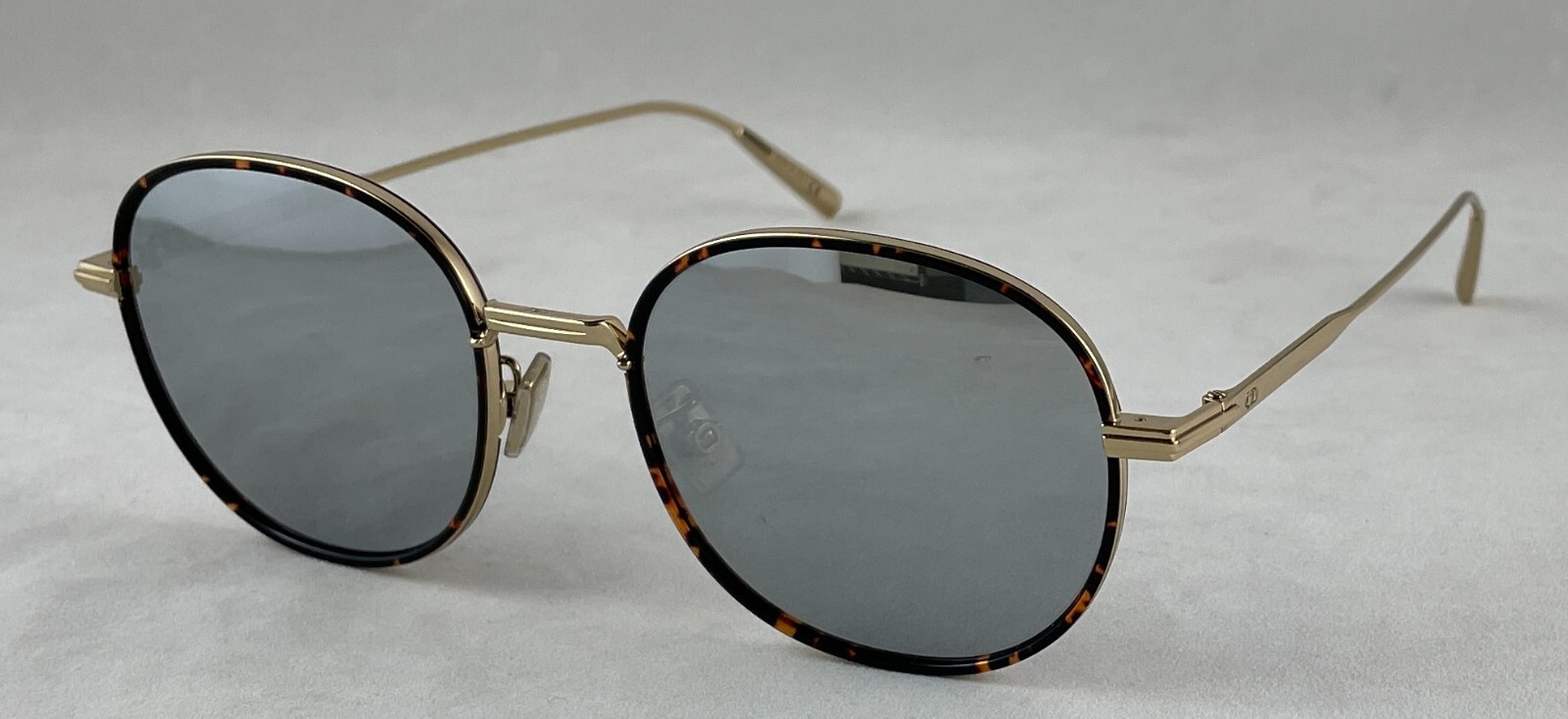 Pre-owned Dior Christian  Blacksuit S2u B5a4 Gold/tortoise Sunglasses 52-20-145 Rx In Mirror