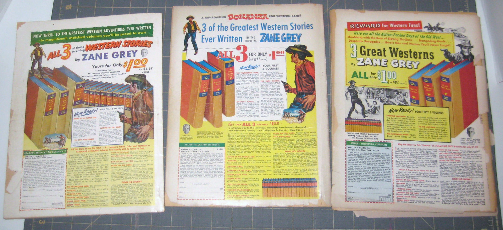 2 Real West 1 Golden West pulp western magazines Jan. 64 Spring 68 Mar. 1967