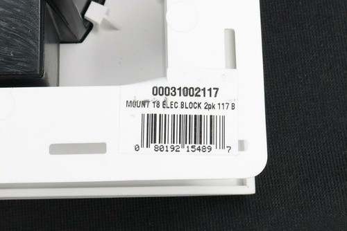 Qty 2 - Mid-America 00031002117 Vinyl Electrical Mounting Block
