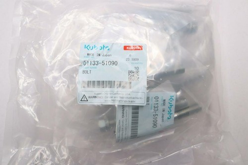Lot of 10 - Kubota 01133-51090 Bolt or Tractors & Mowers M8540 M9540