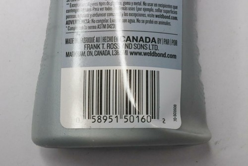 Qty 10 - Weldbond 8-50160 Multi-Purpose Adhesive Glue