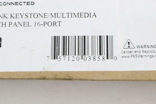 C2G 03858 Multimedia Patch Panel, 16-Port Blank Keystone