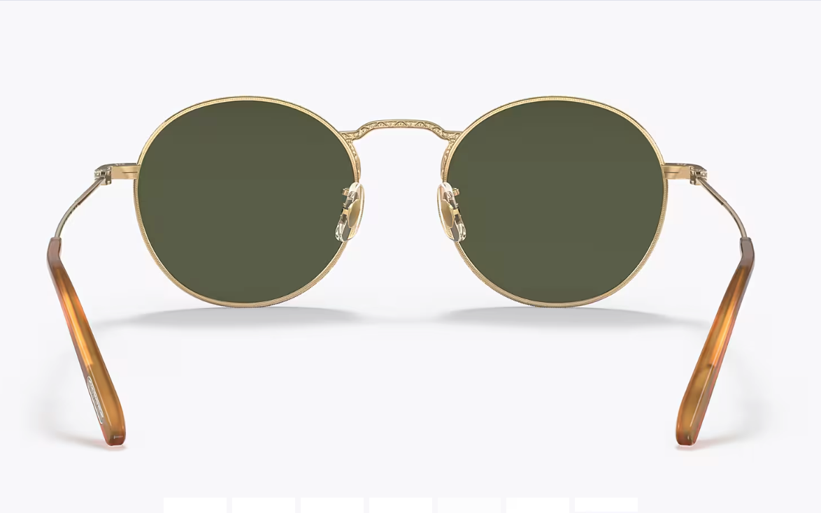Pre-owned Oliver Peoples Weslie Polarized Sun 49-20-145 Mm In Dk Azure Ov1282st Msrp$691 In G-15