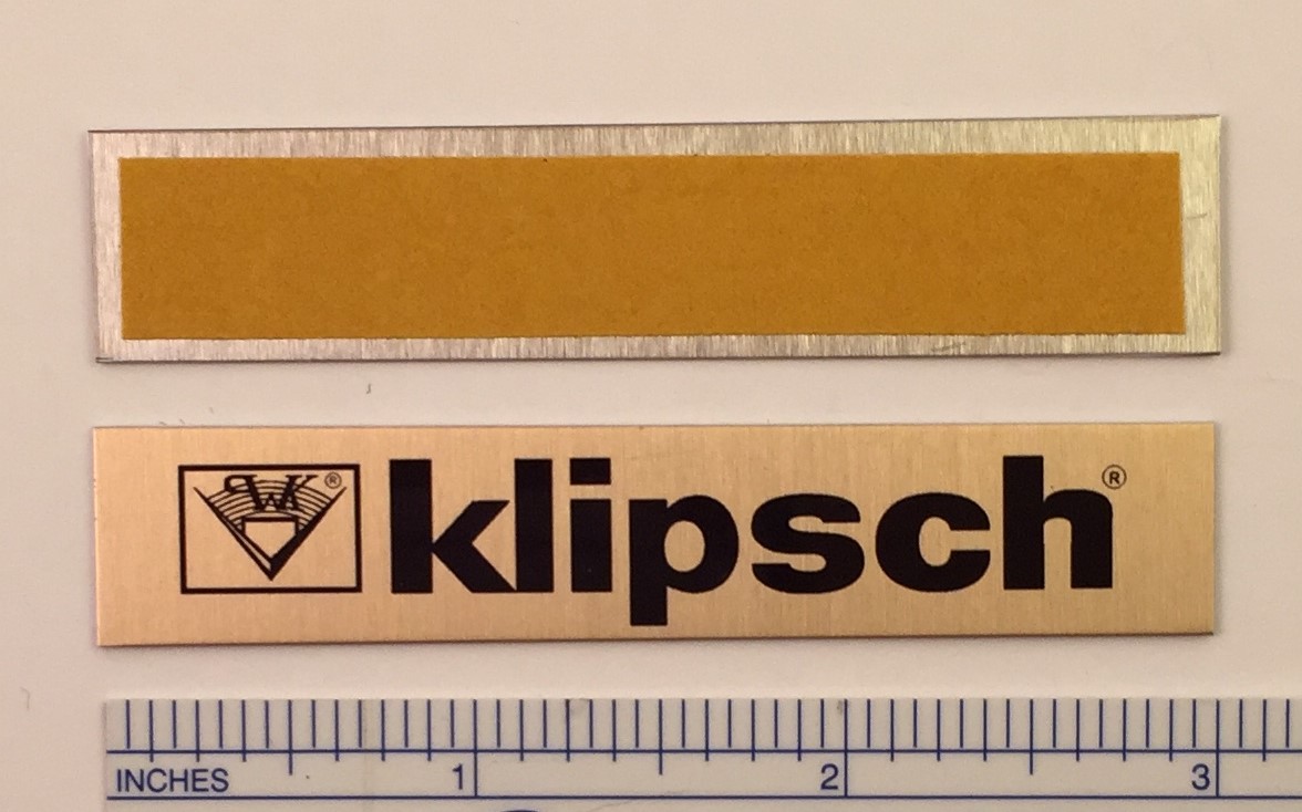 Klipsch Speaker Badge for vintage Heresy Chorus Cornwall