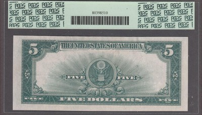 FR. # 282 1923 $5 SILVER CERTIFICATE PCGS CHOICE ABOUT NEW 55