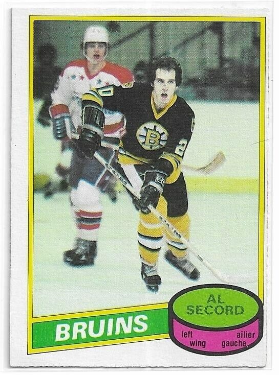 AL SECORD 1980-81 OPC Hockey ROOKIE card #129 Boston Bruins EX o/c. rookie card picture