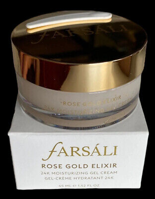Farsali Rose Gold Elixir 24K Moisturizing Gel Cream 1.52 fl oz Full Size