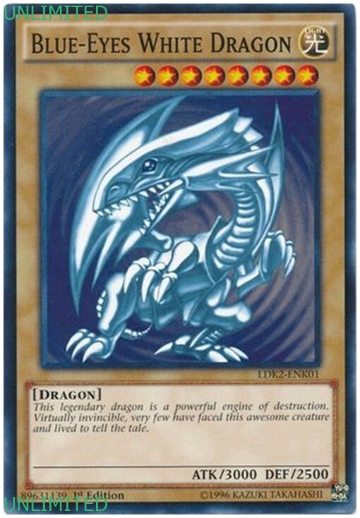 YU-GI-OH! 遊戯王 Blue-Eyes White Dragon！ Amazon.com: YuGiOh : LDK2-ENK01 Limited Ed Blue-Eyes White