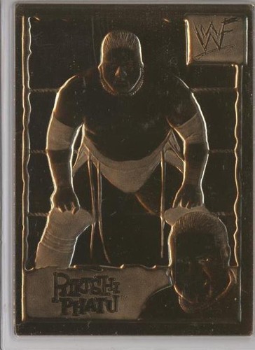 1999-2005 Danbury Mint 22k Gold WWF/E - Rikishi #17