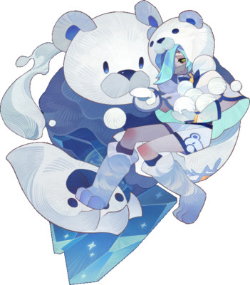 Daimon Glacial Child AFK Arena Sticker Weatherproof 6'' Car Decal