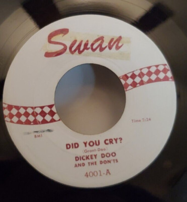 Dickey Doo and the Don'ts DID YOU CRY / CLICK CLACK (45) #4001 PLAYS VG+TO VG++
