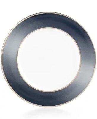 Lenox Brian Gluckstein Darius Silver Dinner Plate Butter Plate or Saucer, (FC1)