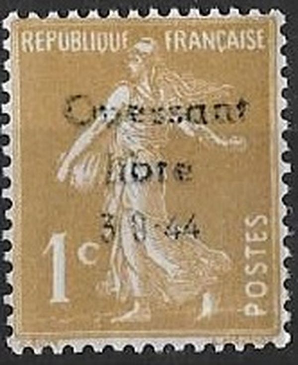 Liberation .Rrr..Ouessant..1c** Bistre.(277a ).Sge Sur 3 Lignes..SignÃ© P Mayer