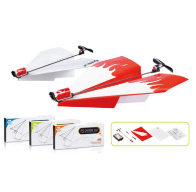  Power-Up Electric Paper Plane Airplane Conversion Kit Educational Toy For  Kids